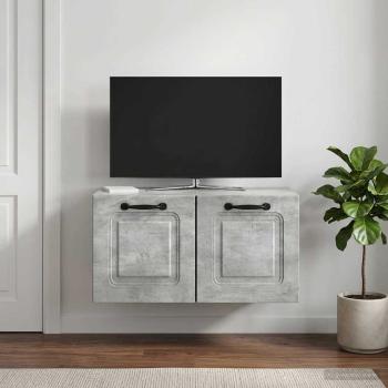 ARDEBO.de - Wandmontierter TV-Schrank Betongrau 59,5 x 31 x 30 cm