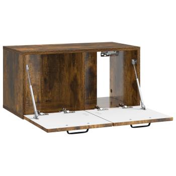 Wandmontierter TV-Schrank Geräucherte Eiche 59,5 x 31 x 30 cm
