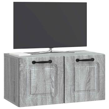 Wandmontierter TV-Schrank Graues Sonoma 59,5 x 31 x 30 cm