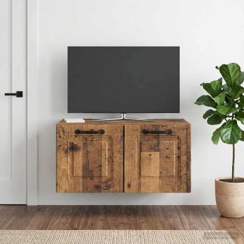ARDEBO.de - Wandmontierter TV-Schrank Altholz 59,5 x 31 x 30 cm
