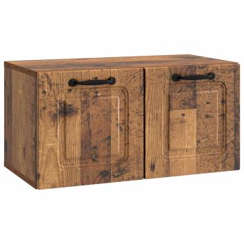 Wandmontierter TV-Schrank Altholz 59,5 x 31 x 30 cm
