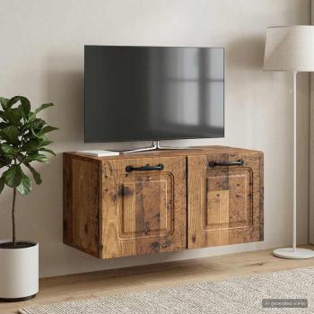 Wandmontierter TV-Schrank Altholz 59,5 x 31 x 30 cm