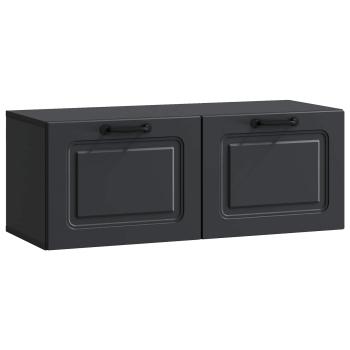 Wandmontierter TV-Schrank Schwarz 78,5 x 31 x 30 cm