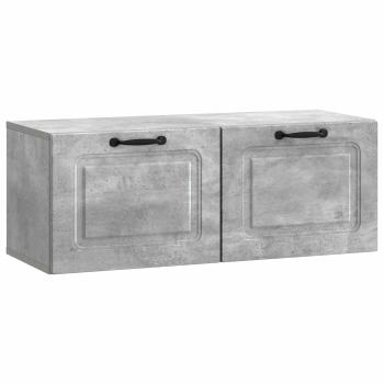 Wandmontierter TV-Schrank Betongrau 78,5 x 31 x 30 cm