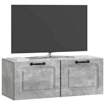 Wandmontierter TV-Schrank Betongrau 78,5 x 31 x 30 cm