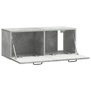Wandmontierter TV-Schrank Betongrau 78,5 x 31 x 30 cm