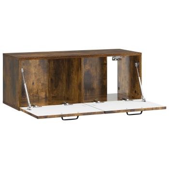 Wandmontierter TV-Schrank Geräucherte Eiche 78,5 x 31 x 30 cm