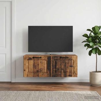 ARDEBO.de - Wandmontierter TV-Schrank Altholz 78,5 x 31 x 30 cm
