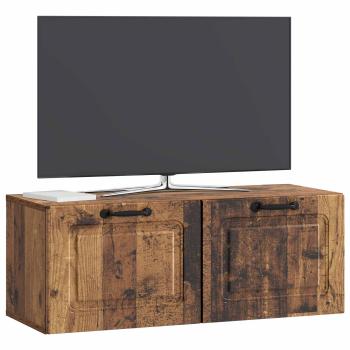 Wandmontierter TV-Schrank Altholz 78,5 x 31 x 30 cm