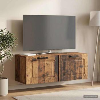 Wandmontierter TV-Schrank Altholz 78,5 x 31 x 30 cm