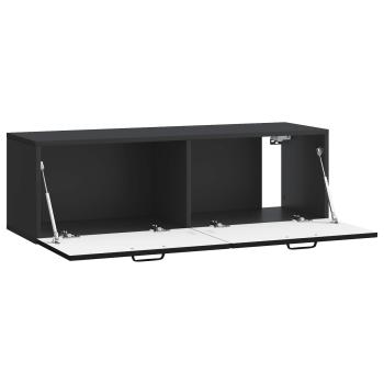 Wandmontierter TV-Schrank Schwarz 98 x 31 x 30 cm Holzwerkstoff