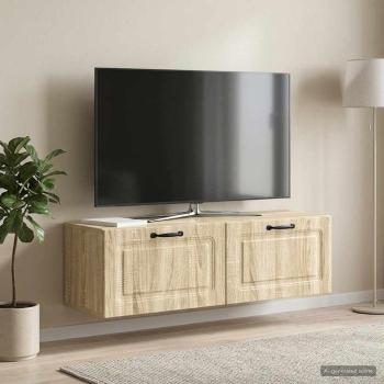 Wandmontierter TV-Schrank Sonoma-Eiche 98 x 31 x 30 cm