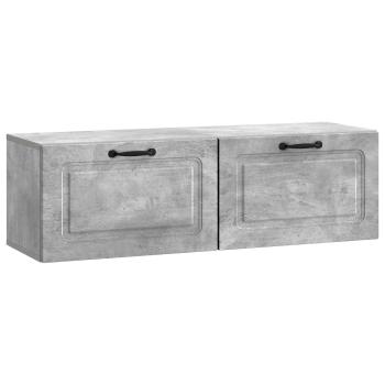 Wandmontierter TV-Schrank Betongrau 98 x 31 x 30 cm