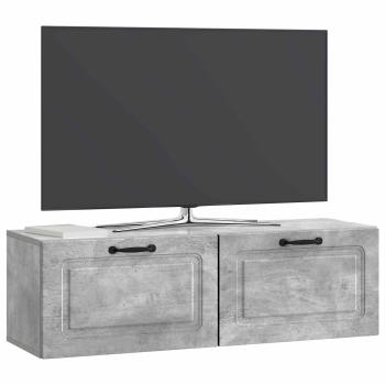 Wandmontierter TV-Schrank Betongrau 98 x 31 x 30 cm