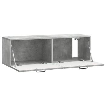 Wandmontierter TV-Schrank Betongrau 98 x 31 x 30 cm