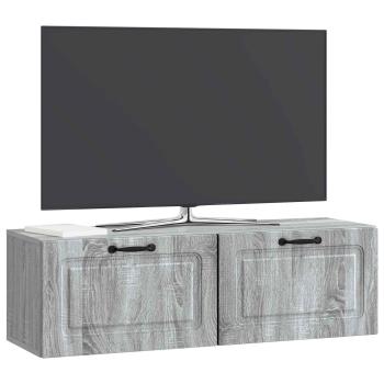 Wandmontierter TV-Schrank Graues Sonoma 98 x 31 x 30 cm