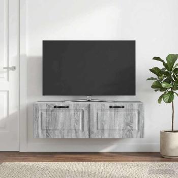 Wandmontierter TV-Schrank Graues Sonoma 98 x 31 x 30 cm