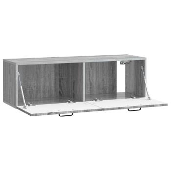 Wandmontierter TV-Schrank Graues Sonoma 98 x 31 x 30 cm
