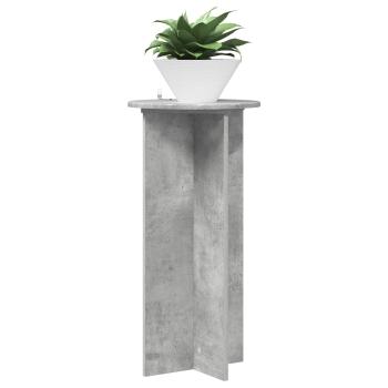 Pflanzenständer 2 Stk. Betongrau 40 x 40 x 80 cm Holzwerkstoff
