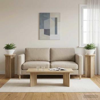 Pflanzenständer 2 Stk. Sonoma-Eiche 29,5 x 29,5 x 60 cm