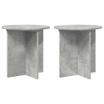 Pflanzenständer 2 Stk. Betongrau 40 x 40 x 40 cm Holzwerkstoff