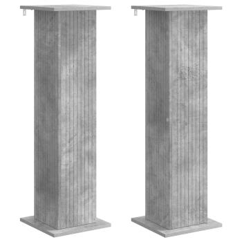 Pflanzenständer 2 stk. Betongrau 30,5 x 30 x 100,5 cm