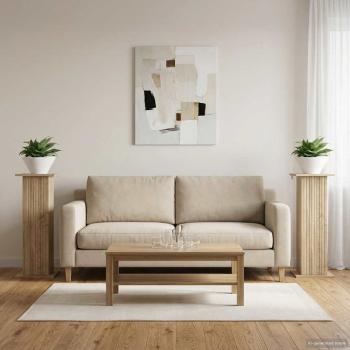 ARDEBO.de - Pflanzenständer 2 stk. Sonoma-Eiche 30,5 x 30 x 80,5 cm