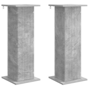 Pflanzenständer 2 stk. Betongrau 30,5 x 30 x 80,5 cm