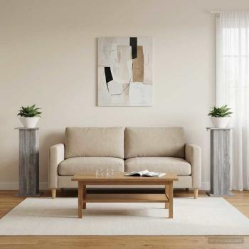 ARDEBO.de - Pflanzenständer 2 stk. Graues Sonoma 30,5 x 30 x 80,5 cm