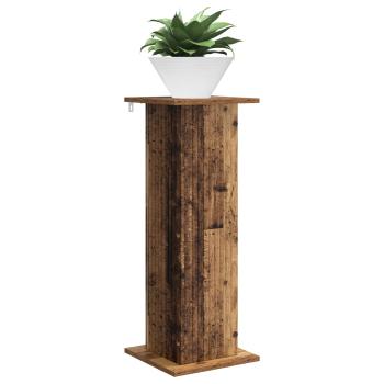 Pflanzenständer Altholz 30,5 x 30 x 80,5 cm Holzwerkstoff