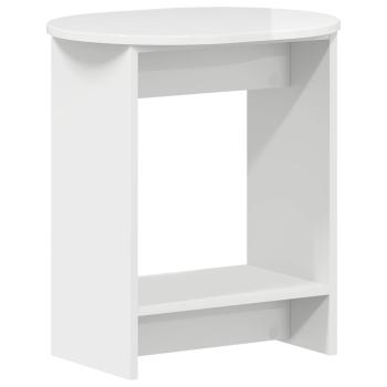 Beistelltisch Hochglanz Weiß 50 x 39,5 x 55 cm Holzwerkstoff