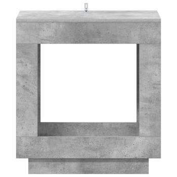 Beistelltisch Betongrau 60 x 40 x 65 cm Holzwerkstoff