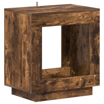 Beistelltisch Geräucherte Eiche 60 x 40 x 65 cm Holzwerkstoff