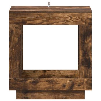 Beistelltisch Geräucherte Eiche 60 x 40 x 65 cm Holzwerkstoff