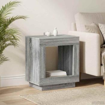 ARDEBO.de - Beistelltisch Graues Sonoma 60 x 40 x 65 cm Holzwerkstoff