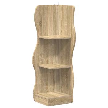 Eckregal Sonoma-Eiche 34 x 33 x 102 cm Holzwerkstoff
