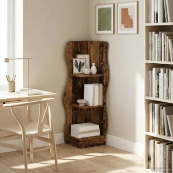 ARDEBO.de - Eckregal Altholz 34 x 33 x 102 cm Holzwerkstoff
