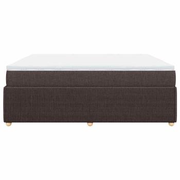 Boxspringbett mit Matratze Dunkelbraun 180x200 cm Stoff
