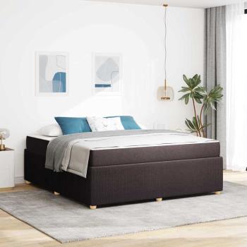 ARDEBO.de - Bettrahmen Dunkelbraun 180 x 200 cm Stoff