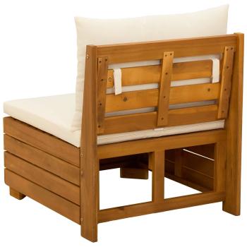 Garten Mittelssofa Massivholz Akazie Braun