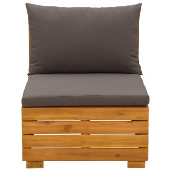 Garten Mittelssofa Massivholz Akazie Braun