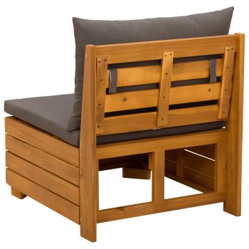 Garten Mittelssofa Massivholz Akazie Braun
