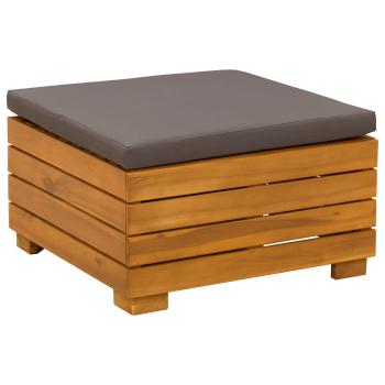 Garten-Lounge-Set mit Kissen 2 Stück Braun Massivholz Akazie