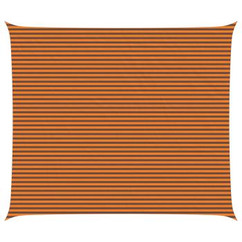 Sonnensegel Orange und Braun 7 x 6 m 100 % Polyester Oxford
