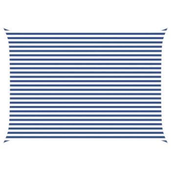 Sonnensegel Blau und Weiß 5 x 3,5 m 100 % Polyester Oxford
