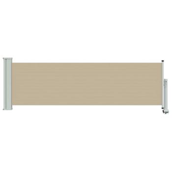 Seitenmarkise 80 x 300 cm 100% Polyester Eisen Stahl Rechteckig
