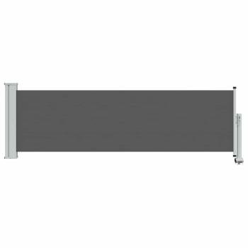 Seitenmarkise 80 x 300 cm 100% Polyester Eisen Stahl Rechteckig