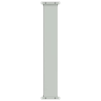 Seitenmarkise 80 x 300 cm 100% Polyester Eisen Stahl Rechteckig