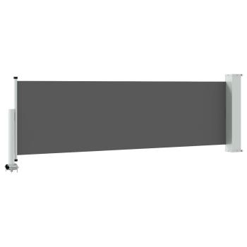 Seitenmarkise 80 x 300 cm 100% Polyester Eisen Stahl Rechteckig