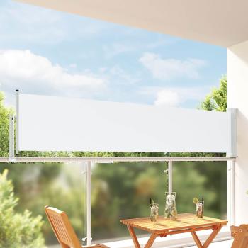 ARDEBO.de - Seitenmarkise 100 x 300 cm 100% Polyester Eisen Stahl